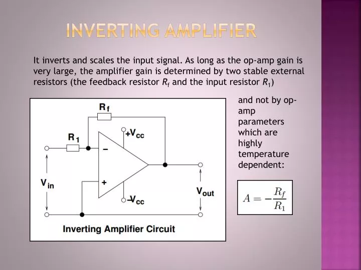 inverting amplifier