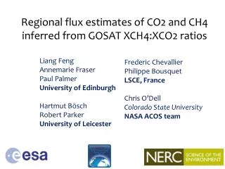 Regional flux e stimates of CO2 and CH4 inferred from GOSAT XCH4:XCO2 ratios