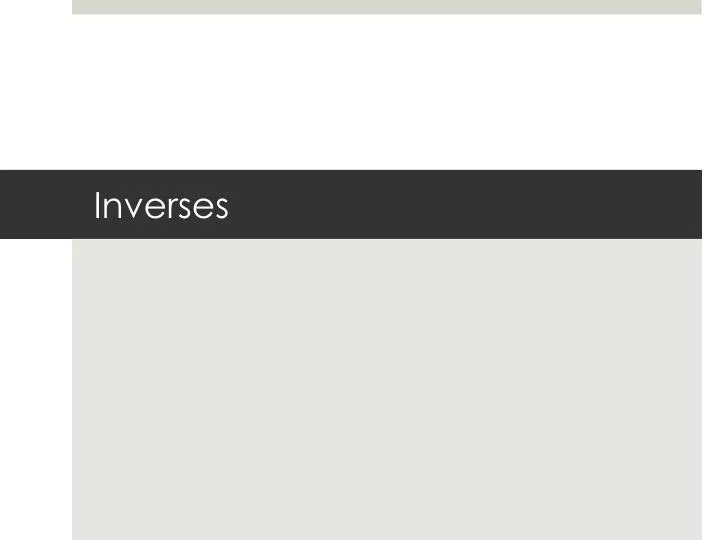 inverses