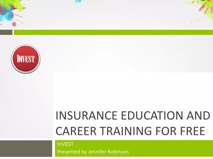 insurance education and career training for free