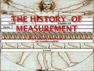 The History of measurement