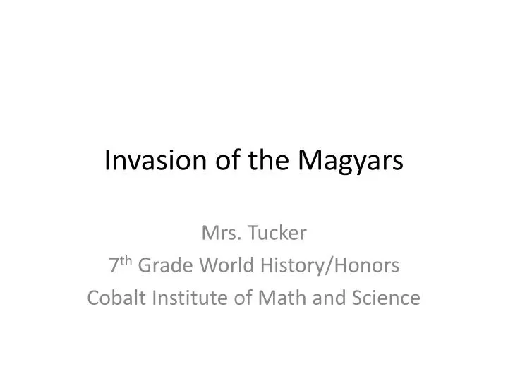 invasion of the magyars
