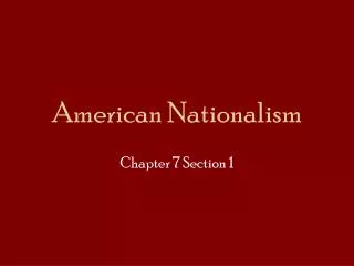American Nationalism