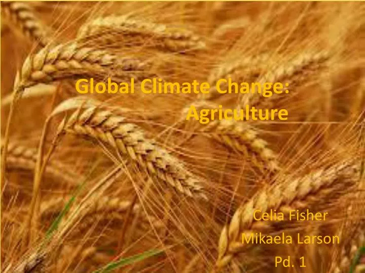 global climate change agriculture