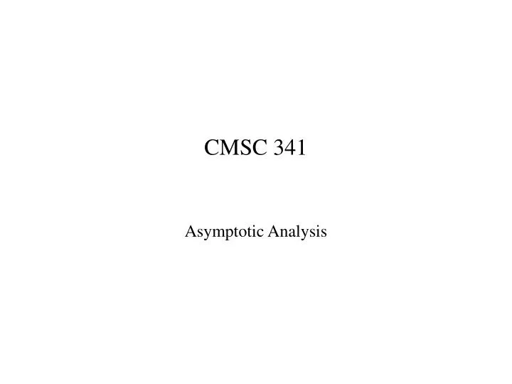 cmsc 341