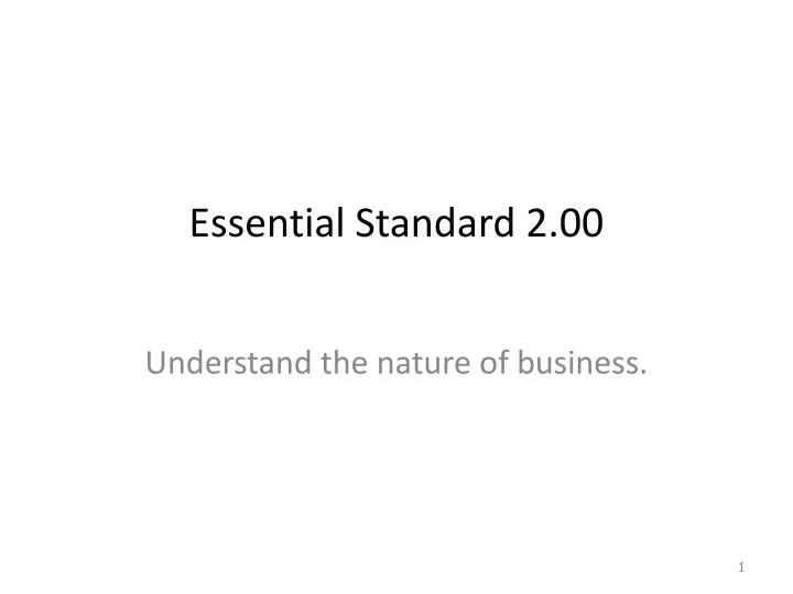essential standard 2 00