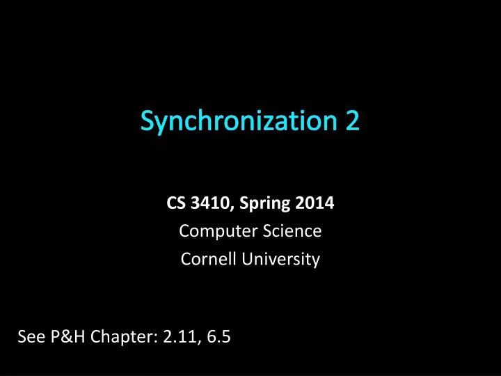 synchronization 2