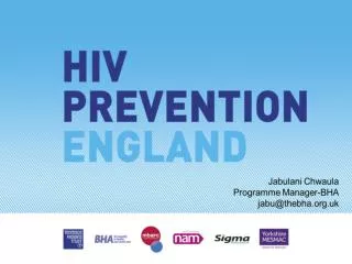 Local HIV prevention work for African and MSM communities: