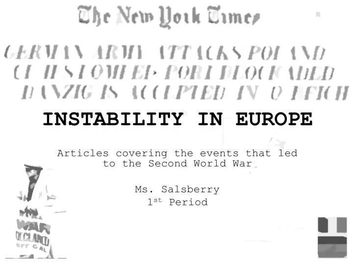 instability in europe