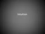 Intuition - slide 1