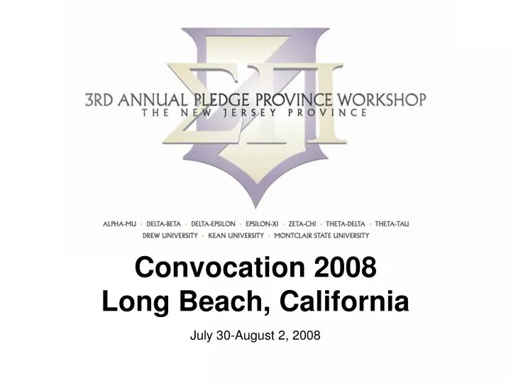 convocation 2008 long beach california