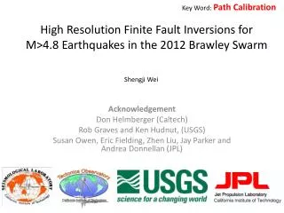 High Resolution Finite Fault Inversions for M&gt;4.8 Earthquakes in the 2012 Brawley Swarm