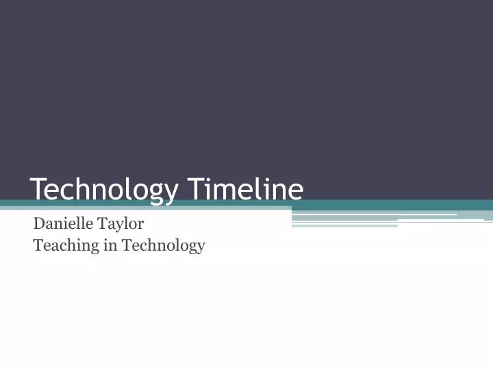 technology timeline
