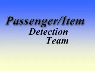 Passenger/Item Detection System for Vehicles