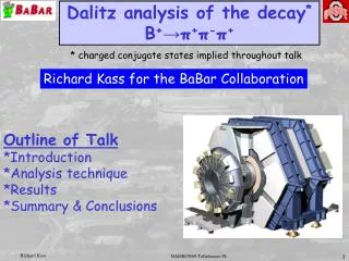 Dalitz analysis of the decay * B + ?? + ? - ? +