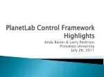 Enhancements in PlanetLab Federation: SFA v1.0-27 and Sface GUI Overview - slide 1