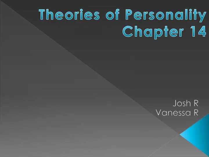 theories of personality chapter 14