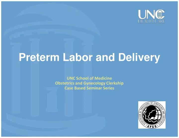 preterm labor and delivery