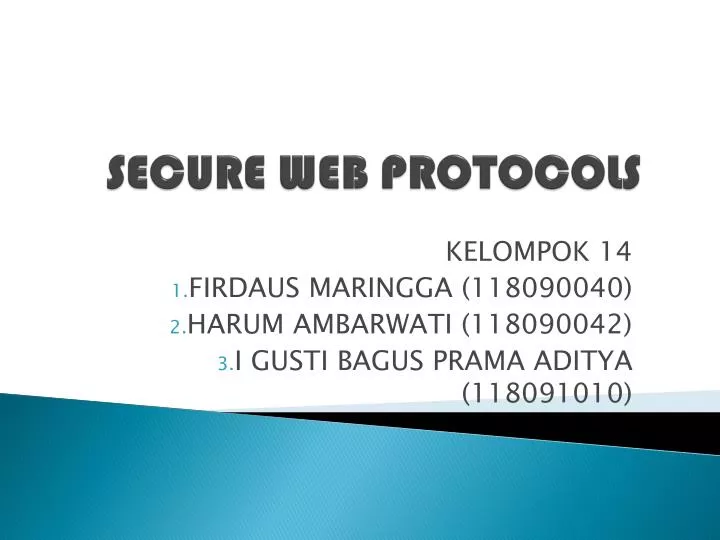 secure web protocols