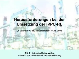 herausforderungen bei der umsetzung der ippc rl