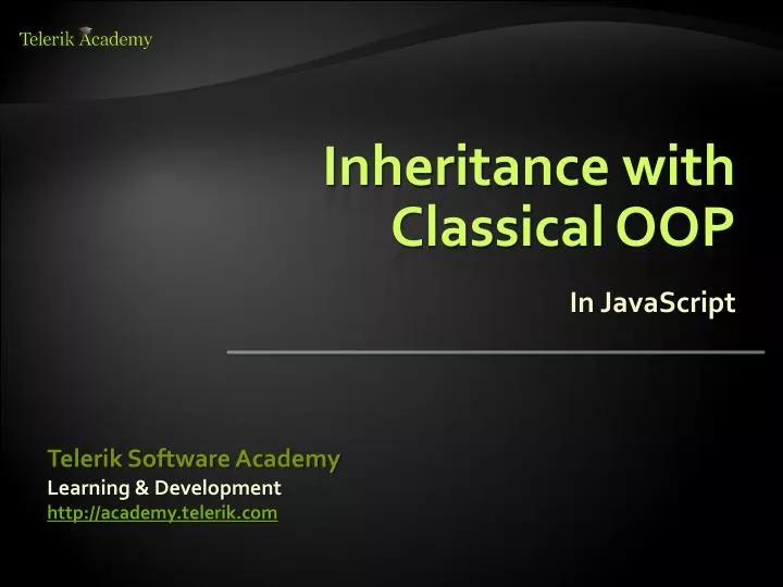 inheritance with classical oop