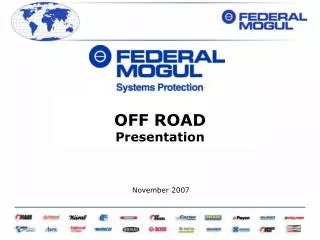 OFF ROAD Presentation November 2007