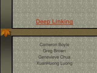 Deep Linking