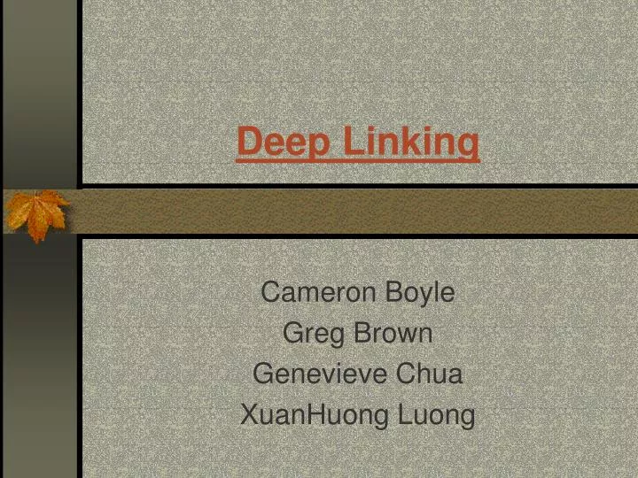 deep linking