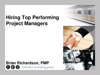 Hiring Top Performing Project Managers