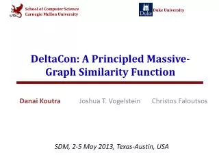DeltaCon : A Principled Massive-Graph Similarity Function