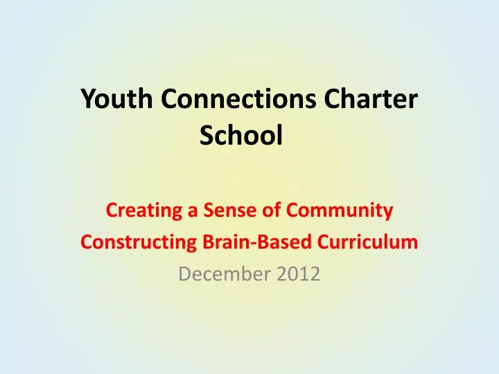 youth connections charter school
