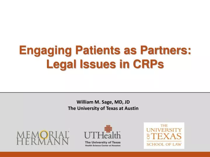engaging patients as partners legal issues in crps