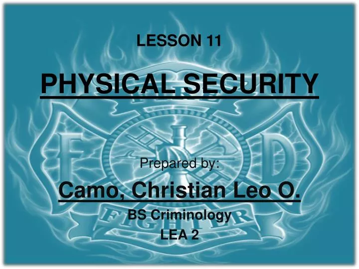 lesson 11 physical security