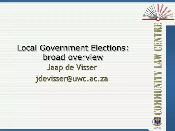 local government elections broad overview