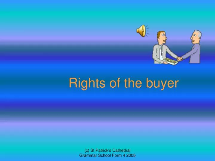 rights of the buyer