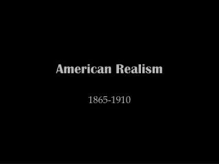 american realism