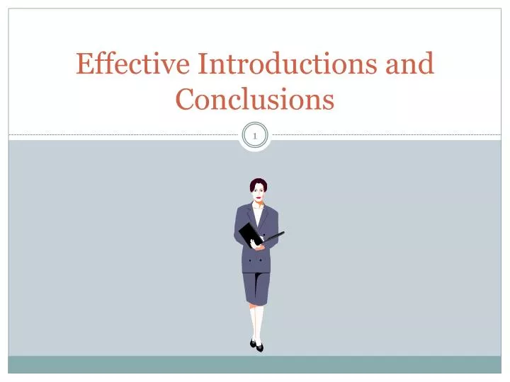 effective introductions and conclusions