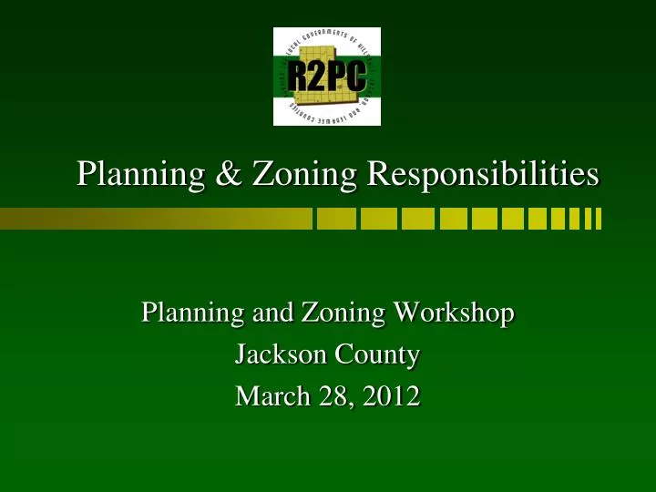 planning zoning responsibilities