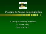Planning &amp; Zoning Responsibilities - slide 1