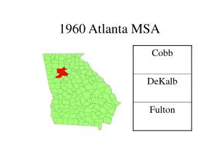 1960 Atlanta MSA