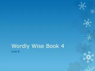 Wordly Wise Book 4