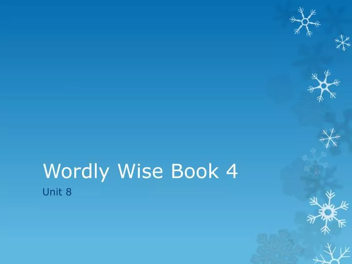wordly wise book 4
