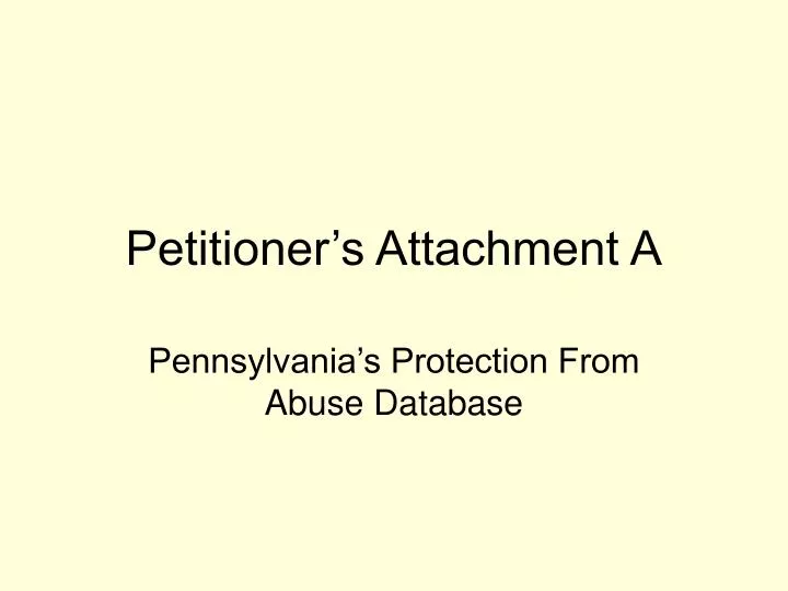 petitioner s attachment a