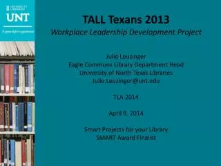 tall texans 2013 workplace leadership development project