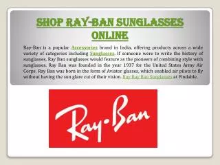Shop Ray-Ban Sunglasses Online