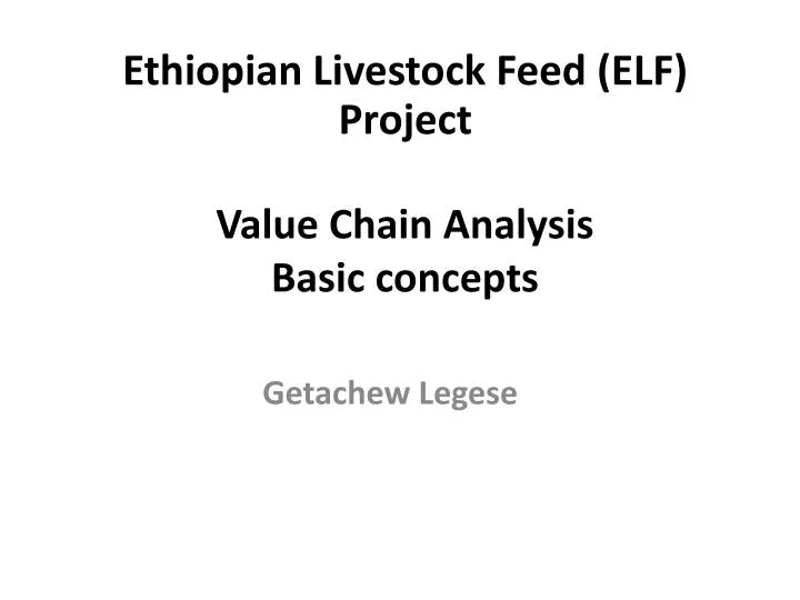value chain analysis basic concepts