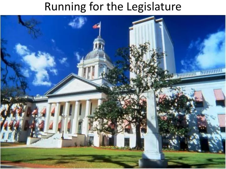 running for the legislature