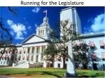 Running for the Legislature