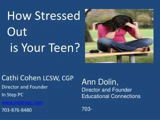 How Stressed Out is Your Teen?