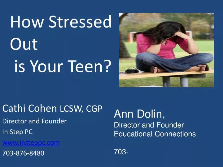 how stressed out is your teen
